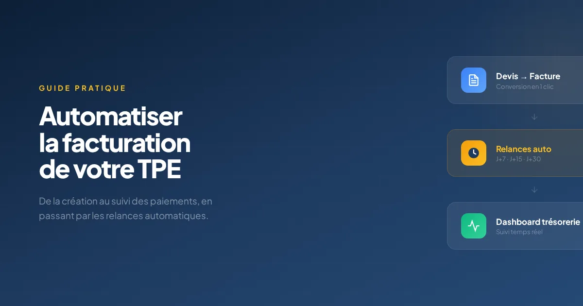 Automatiser la facturation TPE guide complet