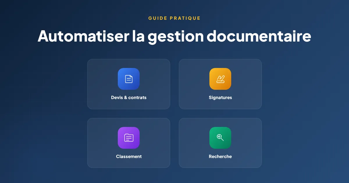 Automatiser la gestion documentaire devis contrats archivage TPE