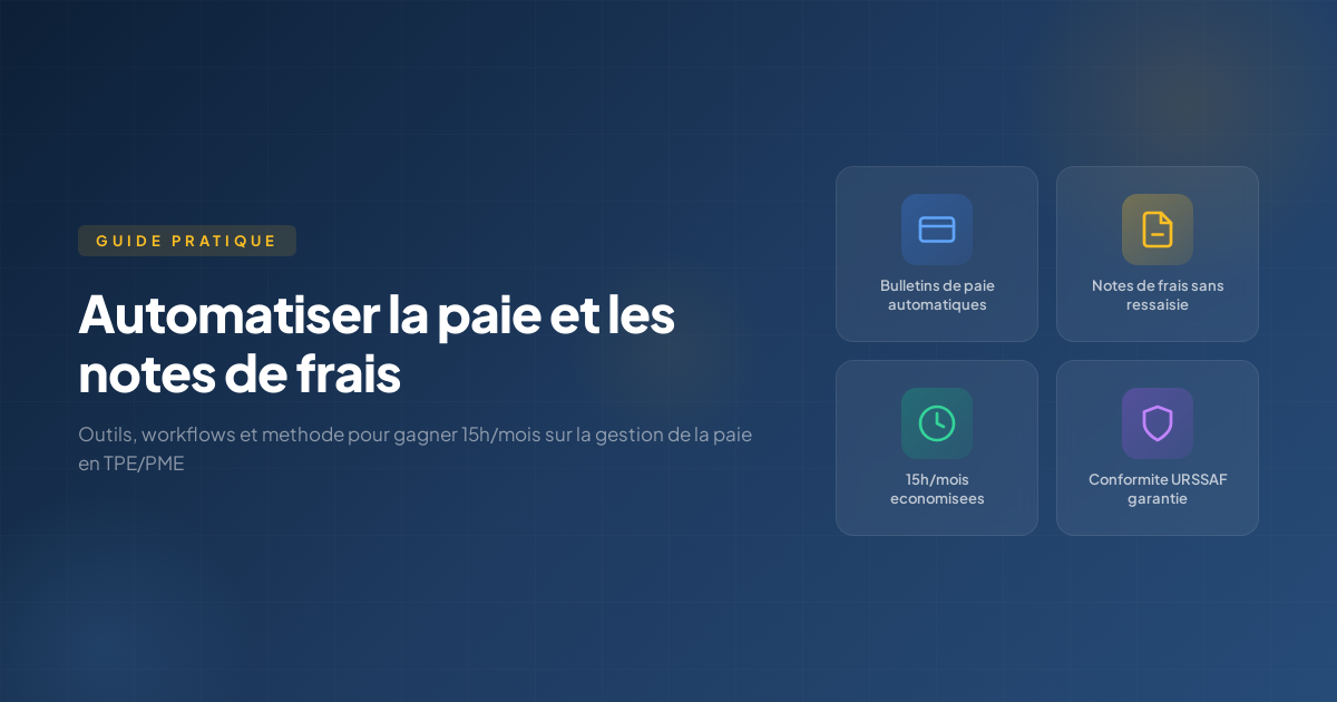 Automatiser la paie et les notes de frais en TPE PME avec PayFit Silae n8n