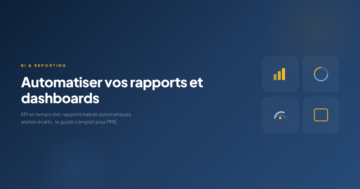 Guide automatisation rapports et dashboards pour PME