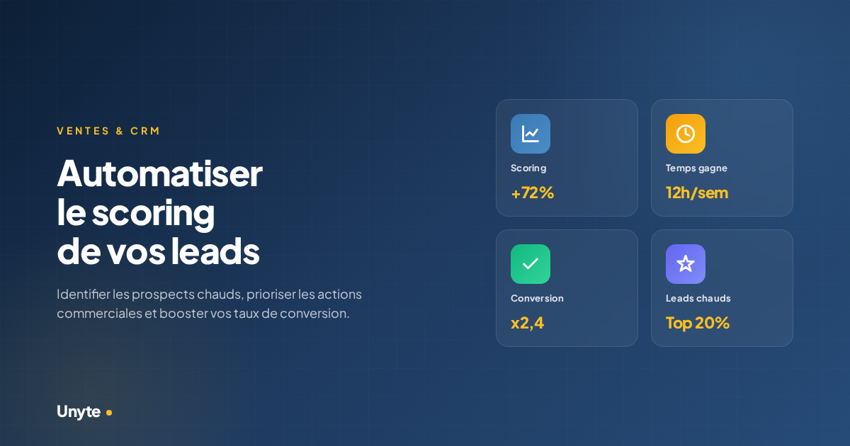Automatiser le scoring de leads PME - qualification commerciale