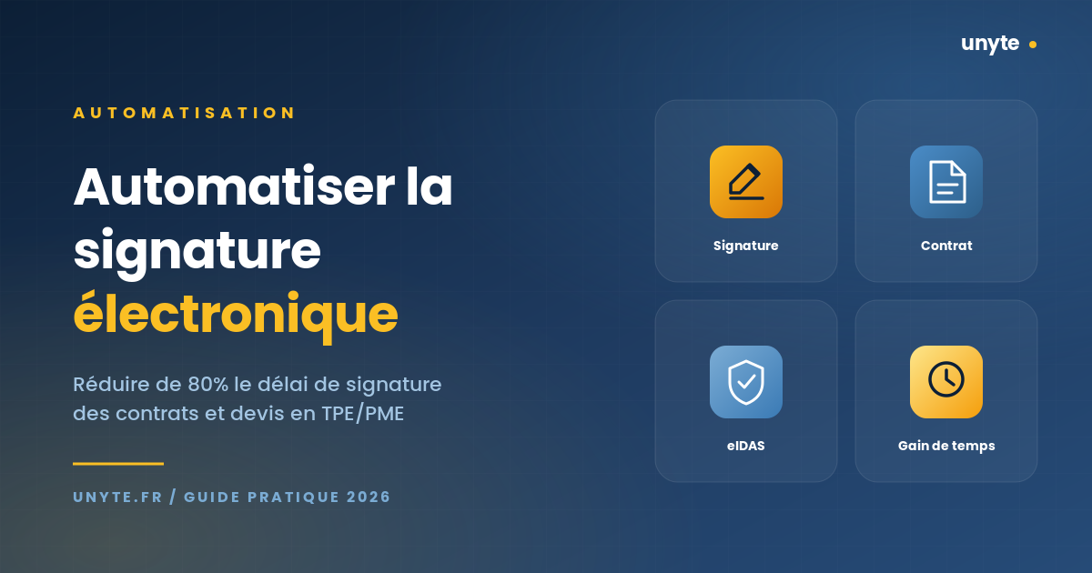 Automatiser la signature électronique pour TPE/PME