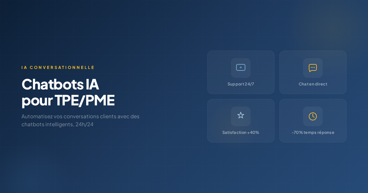 Chatbots IA conversationnelle pour TPE PME - guide complet